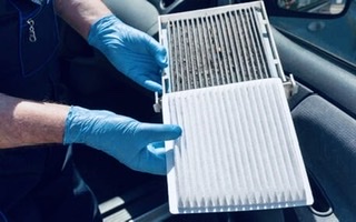 Cabin air filter, air filter, dirty air filter, change filter